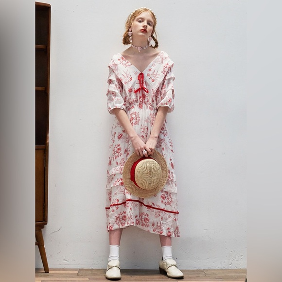 Unlogical Poem Dresses & Skirts - Unlogical Poem Flower Print Dress